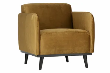 Statement Sammetsfåtölj - Honungsgul - Möbler - Fåtölj & stolar - Fåtölj - Sammetsfåtölj