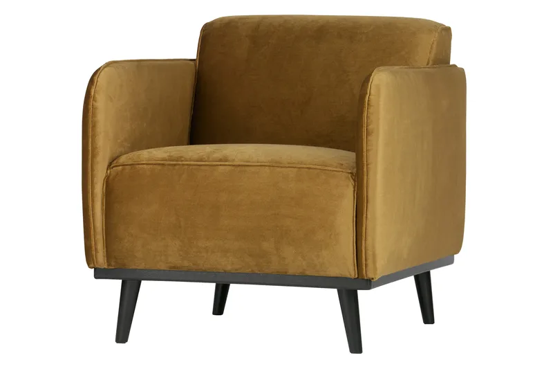 Statement Sammetsfåtölj - Honungsgul - Möbler - Fåtölj & stolar - Fåtölj