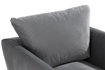 Trend Fåtölj - Ljusgrå Sammet - Möbler - Fåtölj & stolar - Fåtölj - Sammetsfåtölj