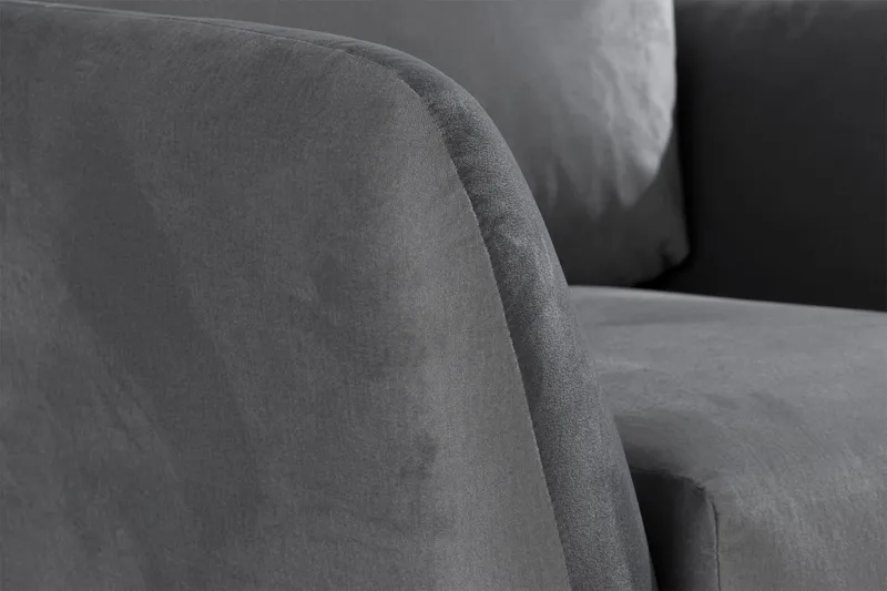 Trend Fåtölj - Ljusgrå Sammet - Möbler - Fåtölj & stolar - Fåtölj - Sammetsfåtölj