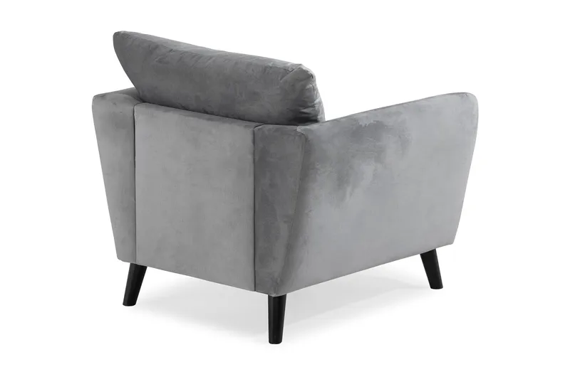 Trend Fåtölj - Ljusgrå Sammet - Möbler - Fåtölj & stolar - Fåtölj - Sammetsfåtölj