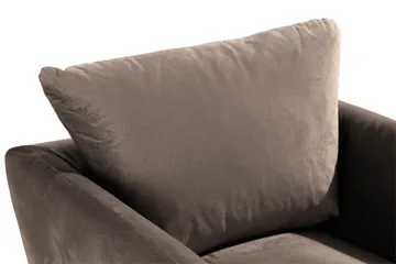 Trend Fåtölj med Fotpall - Mullvad Sammet - Möbler - Fåtölj & stolar - Fåtölj - Sammetsfåtölj