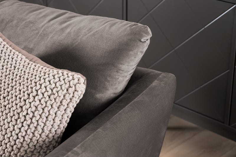 Trend Fåtölj med Fotpall - Mullvad Sammet - Möbler - Fåtölj & stolar - Fåtölj - Fåtölj med fotpall