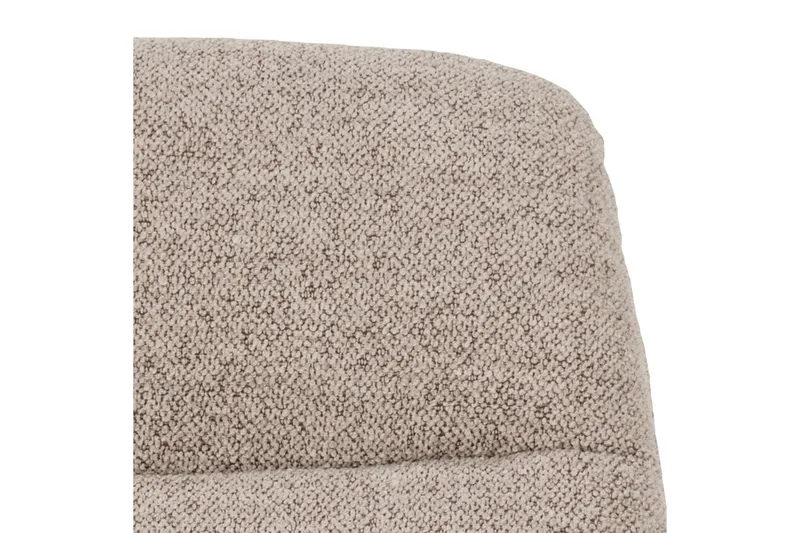 Sammo Modern Fåtölj i Tyg med Metallunderrede - Beige - Möbler - Fåtölj & stolar - Fåtölj