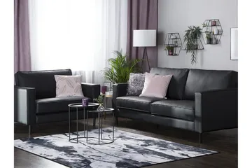 Savalen Rektangulär Modern Fåtölj i Konstläder - Svart - Möbler - Fåtölj & stolar - Fåtölj