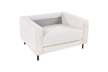 Fåtölj Savalen - Vit, Svart - Möbler - Fåtölj & stolar - Fåtölj