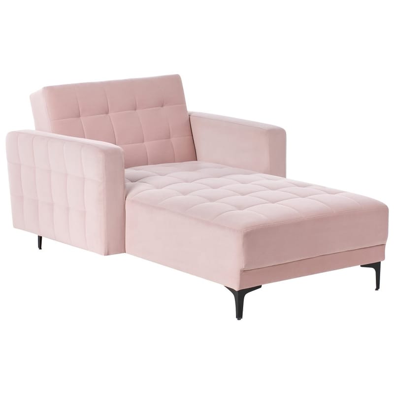 schäslong Aberdeen - Rosa, Svart - Möbler - Soffa - Modulsoffa - Övriga moduler till modulsoffa