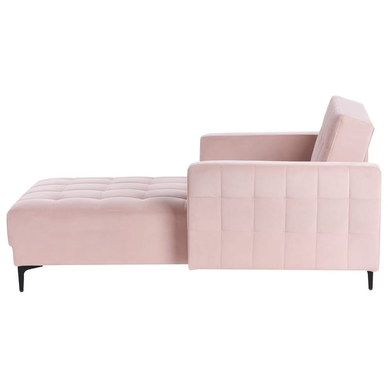 schäslong Aberdeen - Rosa, Svart - Möbler - Soffa - Modulsoffa - Övriga moduler till modulsoffa