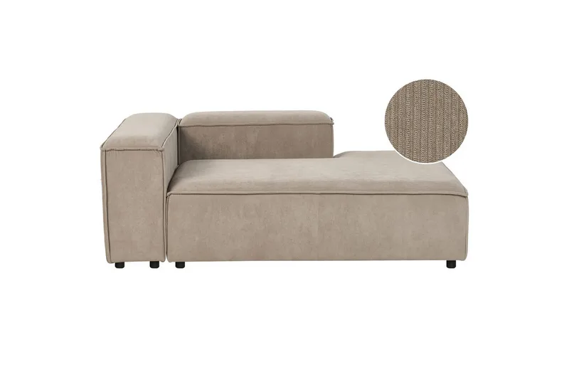 Schäslong Ardal Taupe, svart, Vänstervänd, Taupe, svart, Vänstervänd