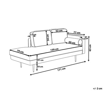 Schäslong Miramas - Högervänd - Möbler - Fåtölj & stolar - Fåtölj - Liggfåtölj
