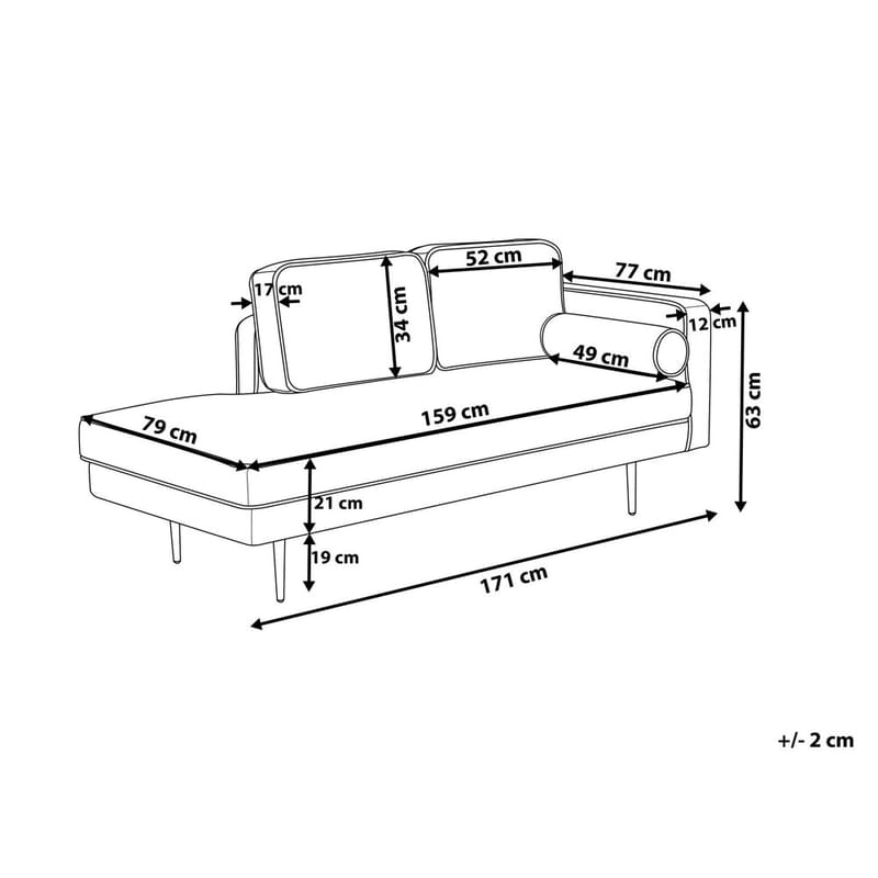 Schäslong Miramas - Högervänd - Möbler - Fåtölj & stolar - Fåtölj - Liggfåtölj