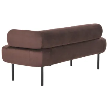 Schäslong Mirmande Högervänd - Mörkbrun - Möbler - Soffa - Sammetssoffa