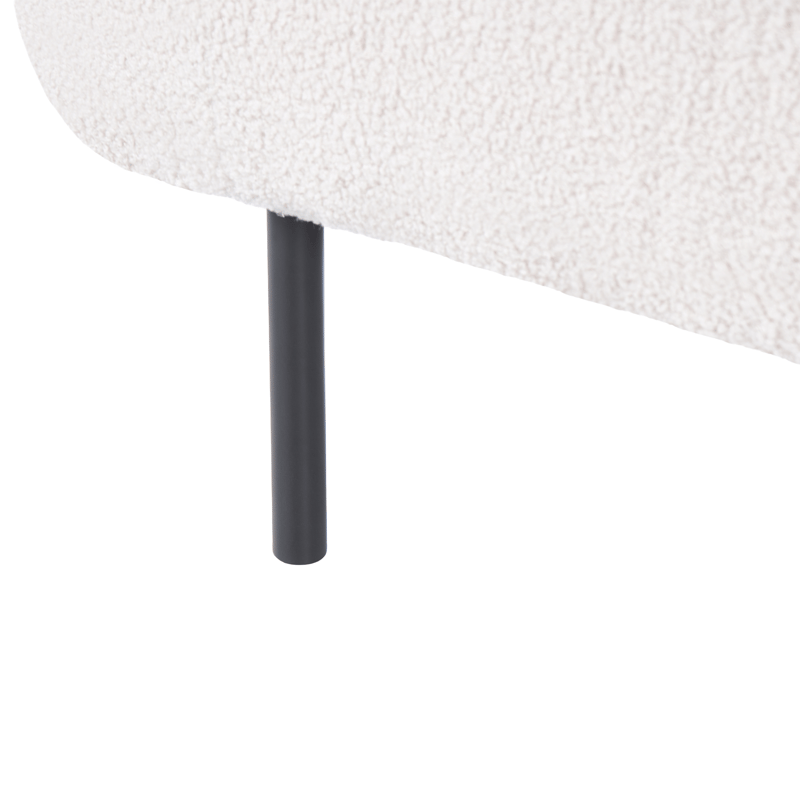 Schäslong Mirmande Högervänd - Off-White - Möbler - Soffa - Sammetssoffa