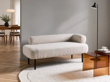 Schäslong Mirmande Högervänd - Off-White - Möbler - Soffa - Sammetssoffa