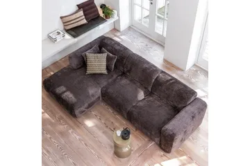 Schäslong Moln - Varmbrun, Varm Brun, Vänster - Möbler - Soffa - Divansoffa & schäslongsoffa