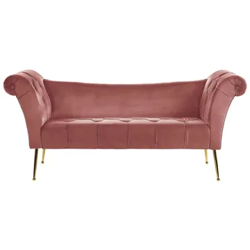 Schäslong Nantilly - Rosa - Möbler - Fåtölj & stolar - Fåtölj - Liggfåtölj