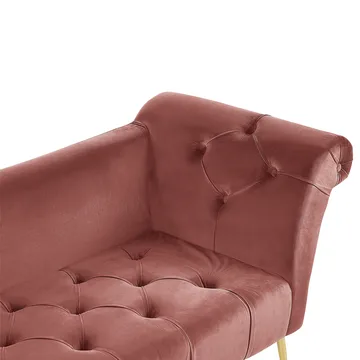 Schäslong Nantilly - Rosa - Möbler - Fåtölj & stolar - Fåtölj - Liggfåtölj