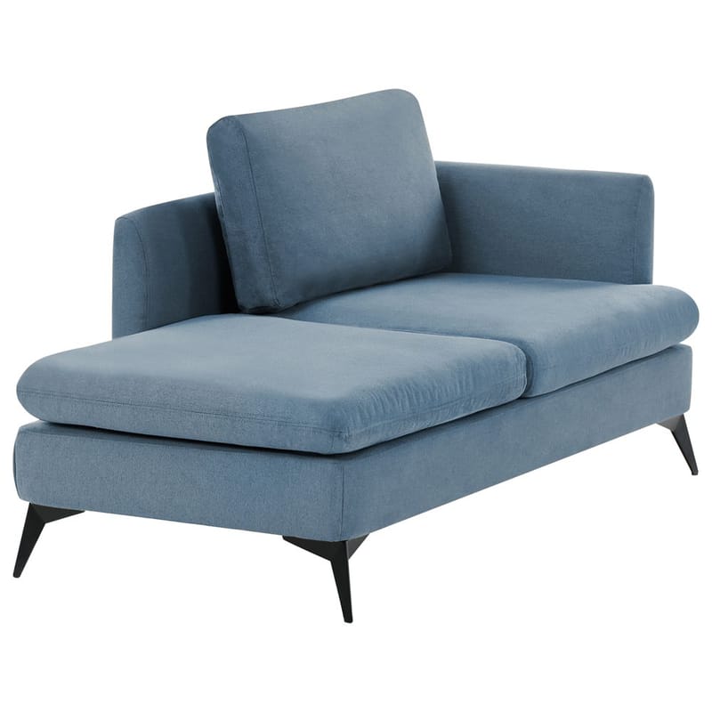 Schäslong Sievoz - Blå, Svart/Högervänd - Möbler - Fåtölj & stolar - Fåtölj - Liggfåtölj