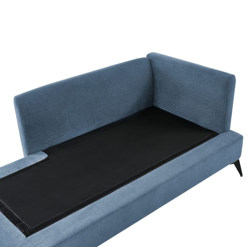 Schäslong Sievoz - Blå, Svart/Högervänd - Möbler - Fåtölj & stolar - Fåtölj - Liggfåtölj