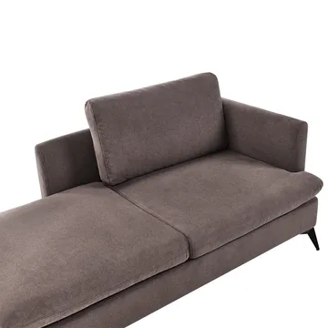 Schäslong Sievoz - Brun, Svart/Högervänd - Möbler - Fåtölj & stolar - Fåtölj - Liggfåtölj