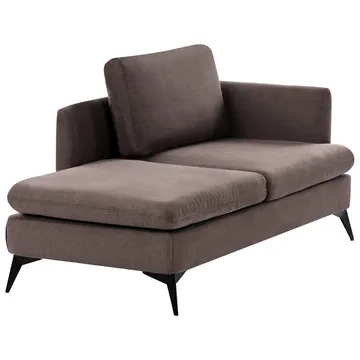 Schäslong Sievoz - Brun, Svart/Högervänd - Möbler - Fåtölj & stolar - Fåtölj - Liggfåtölj