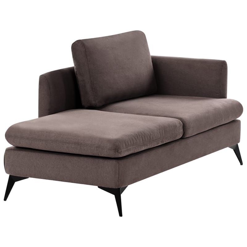 Schäslong Sievoz - Brun, Svart/Högervänd - Möbler - Fåtölj & stolar - Fåtölj - Liggfåtölj