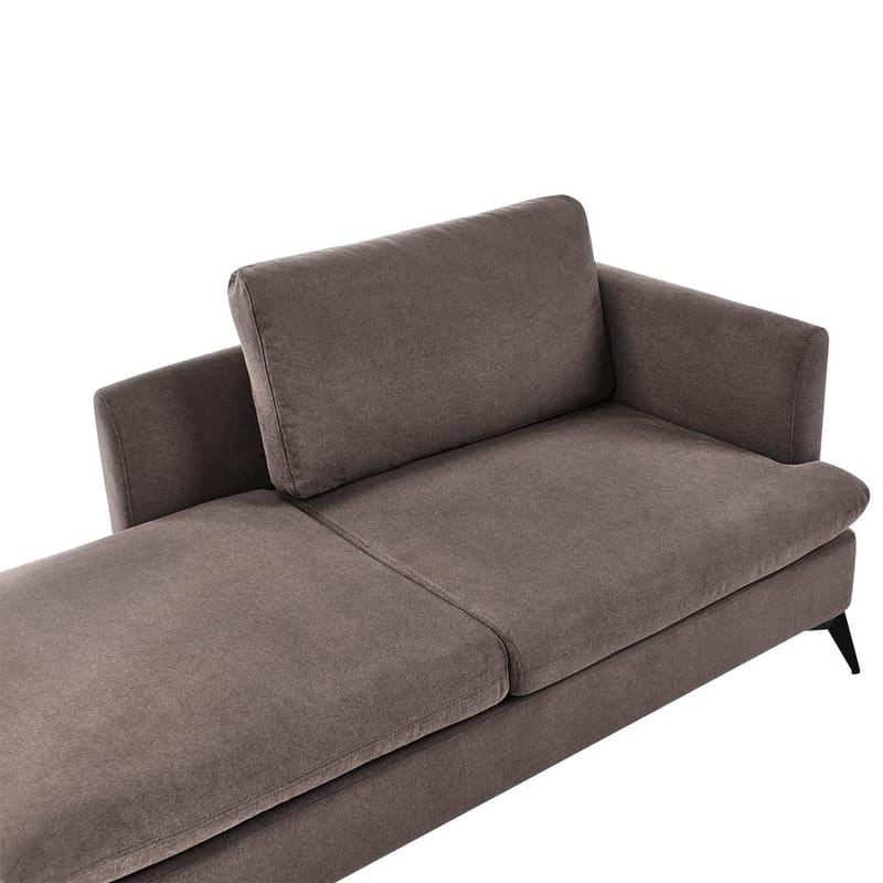 Schäslong Sievoz - Brun, Svart/Högervänd - Möbler - Fåtölj & stolar - Fåtölj - Liggfåtölj