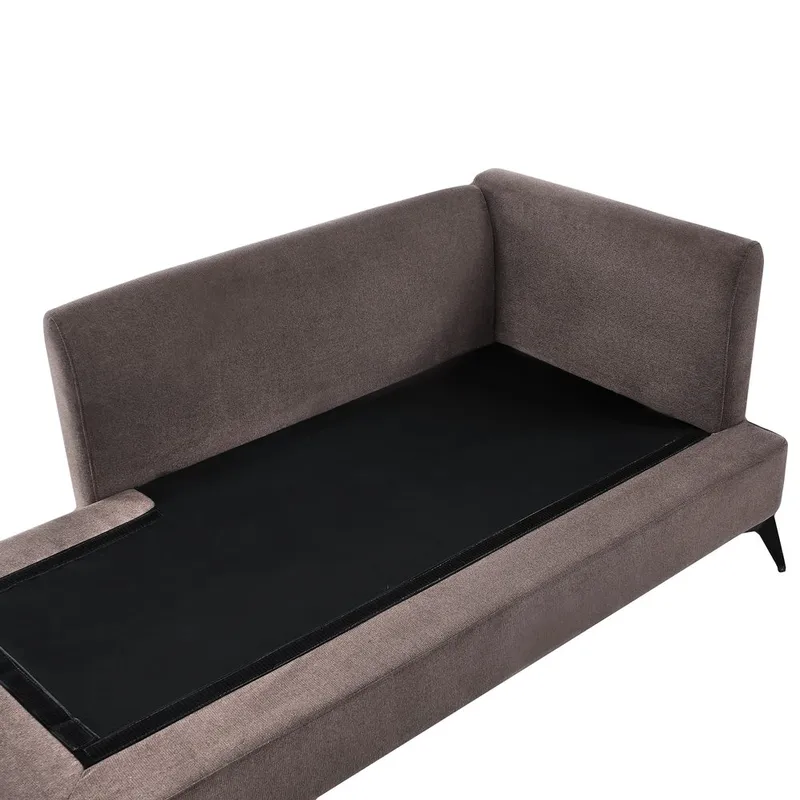 Schäslong Sievoz - Brun, Svart/Högervänd - Möbler - Fåtölj & stolar - Fåtölj - Liggfåtölj