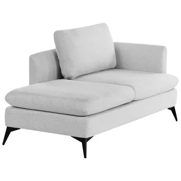 Schäslong Sievoz - Grå, svart/Högervänd - Möbler - Fåtölj & stolar - Fåtölj - Liggfåtölj