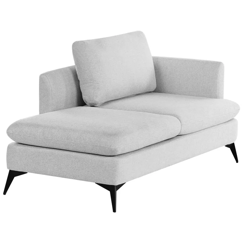 Schäslong Sievoz - Grå, svart/Högervänd - Möbler - Fåtölj & stolar - Fåtölj - Liggfåtölj