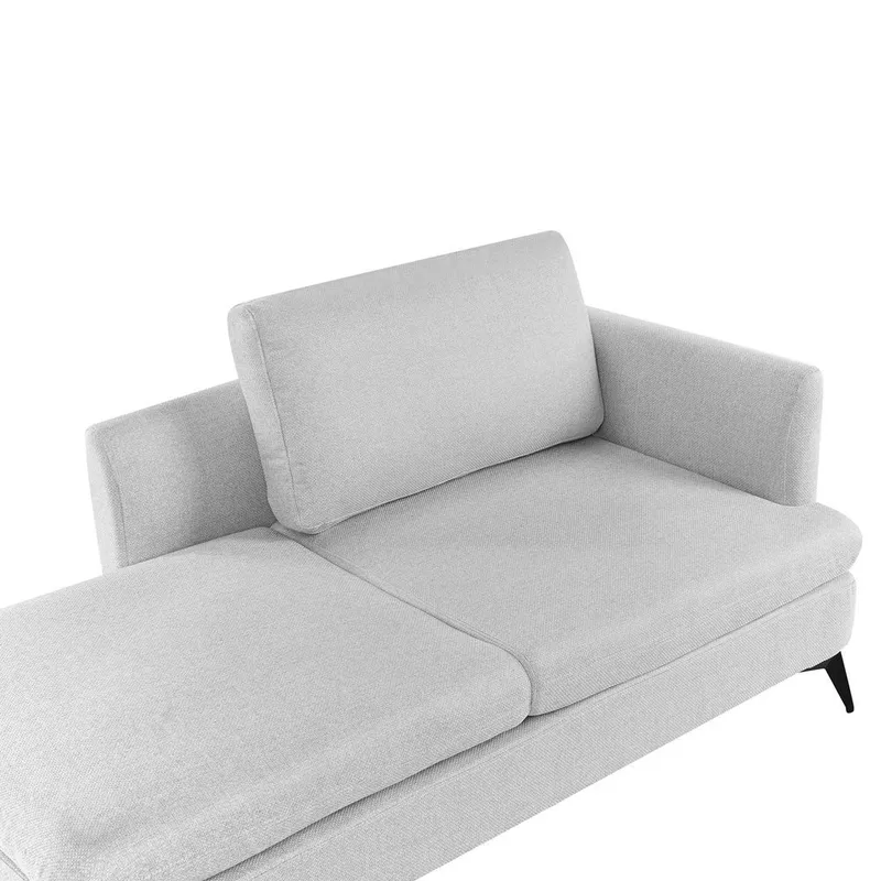 Schäslong Sievoz - Grå, svart/Högervänd - Möbler - Fåtölj & stolar - Fåtölj - Liggfåtölj