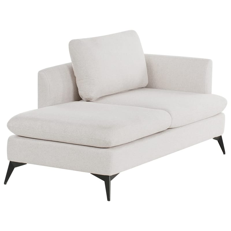 Schäslong Sievoz - Ljubeige, svart/Högervänd - Möbler - Fåtölj & stolar - Fåtölj - Liggfåtölj