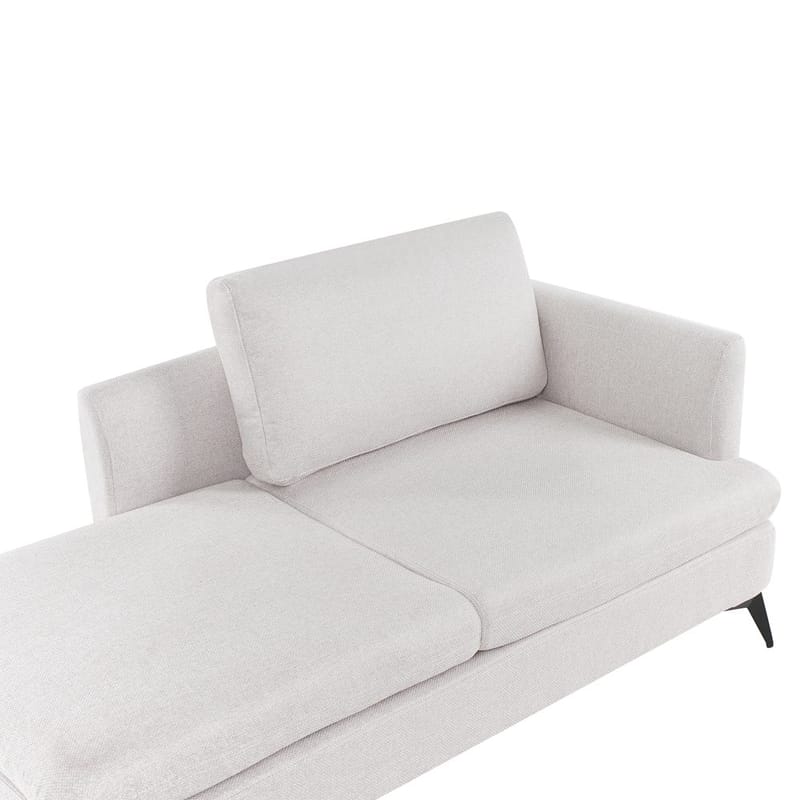 Schäslong Sievoz - Ljubeige, svart/Högervänd - Möbler - Fåtölj & stolar - Fåtölj - Liggfåtölj