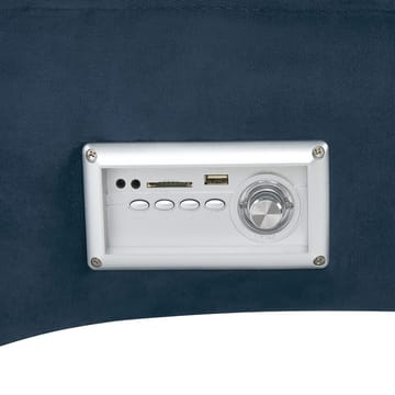 Schäslong Simorre - Blå, svart, silver - Möbler - Fåtölj & stolar - Fåtölj - Liggfåtölj