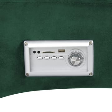 Schäslong Simorre - Grön, Svart, Silver - Möbler - Fåtölj & stolar - Fåtölj - Liggfåtölj