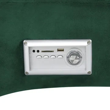 Schäslong Simorre - Grön, Svart, Silver - Möbler - Fåtölj & stolar - Fåtölj - Liggfåtölj