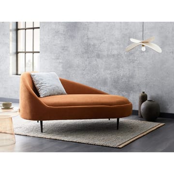 Schäslong Valreas - Orange, svart/Vänstervänd - Möbler - Fåtölj & stolar - Fåtölj - Liggfåtölj
