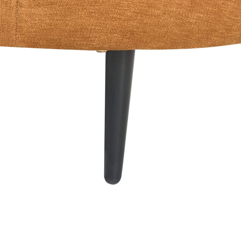 Schäslong Valreas - Orange, svart/Vänstervänd - Möbler - Fåtölj & stolar - Fåtölj - Liggfåtölj