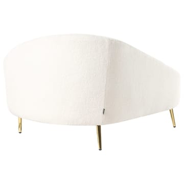 Schäslong Valreas - Vitt, guld/Högervänd - Möbler - Fåtölj & stolar - Fåtölj - Liggfåtölj