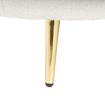 Schäslong Valreas - Vitt, guld/Vänstervänd - Möbler - Fåtölj & stolar - Fåtölj - Liggfåtölj