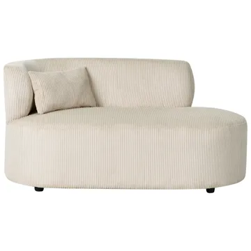Schäslong Vanvey Vänstervänd - Ljusbeige - Möbler - Soffa - Dagbädd