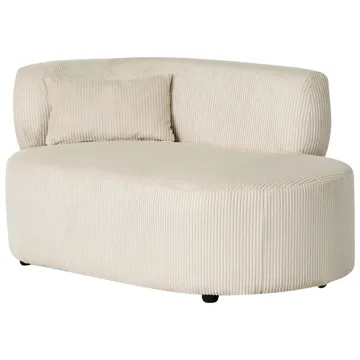 Schäslong Vanvey Vänstervänd - Ljusbeige - Möbler - Soffa - Dagbädd