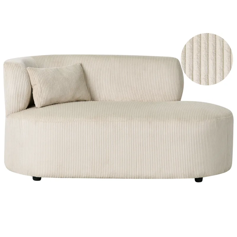Schäslong Vanvey Vänstervänd - Ljusbeige - Möbler - Soffa - Dagbädd