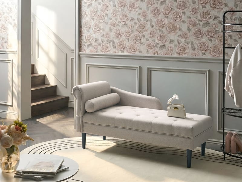 Schäslong Yvoire Vänstervänd - Beige - Möbler - Soffa - Dagbädd