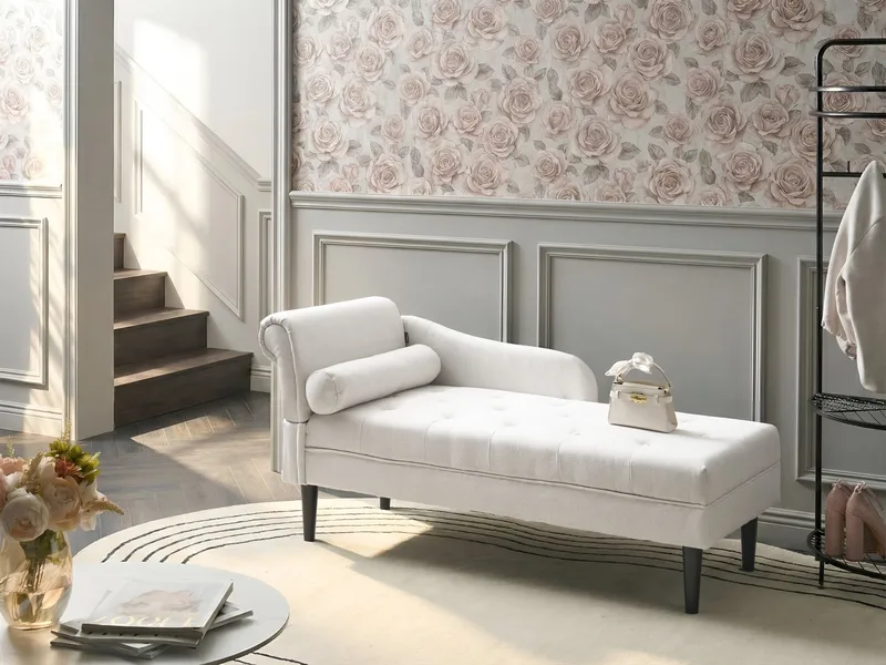 Schäslong Yvoire Vänstervänd - Off-White - Möbler - Soffa - Dagbädd