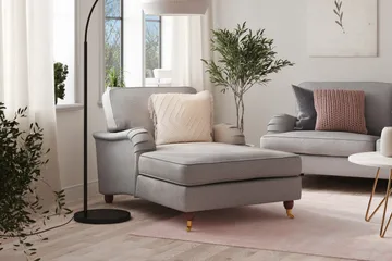 Howard Lyx Divanfåtölj - Grå - Möbler - Fåtölj & stolar - Fåtölj - Schäslongfåtölj & divanfåtölj