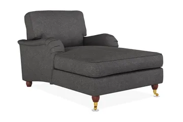 Howard Lyx Divanfåtölj - Mörkgrå - Möbler - Fåtölj & stolar - Fåtölj - Schäslongfåtölj & divanfåtölj