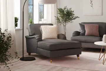 Howard Lyx Divanfåtölj - Mörkgrå - Möbler - Fåtölj & stolar - Fåtölj - Schäslongfåtölj & divanfåtölj