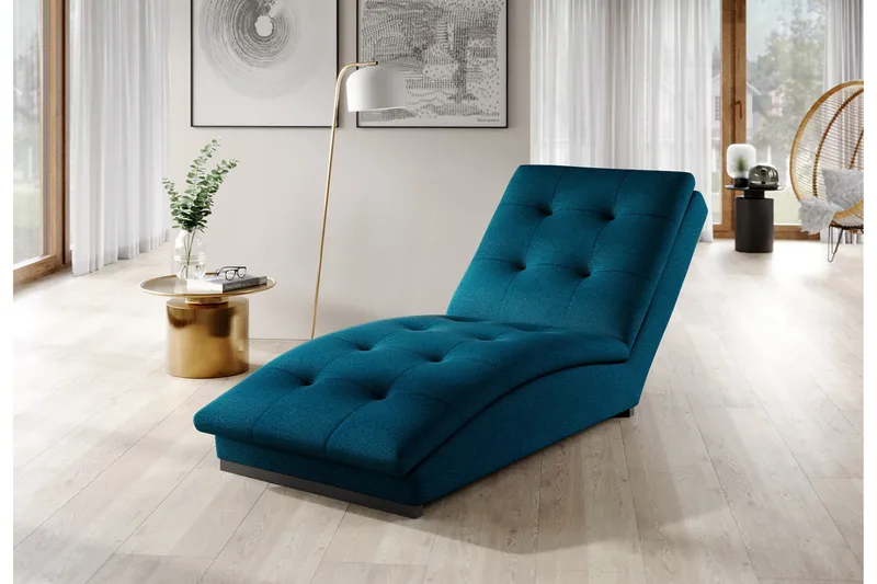 Manwi Schäslongfåtölj - Blå - Möbler - Fåtölj & stolar - Fåtölj - Schäslongfåtölj & divanfåtölj