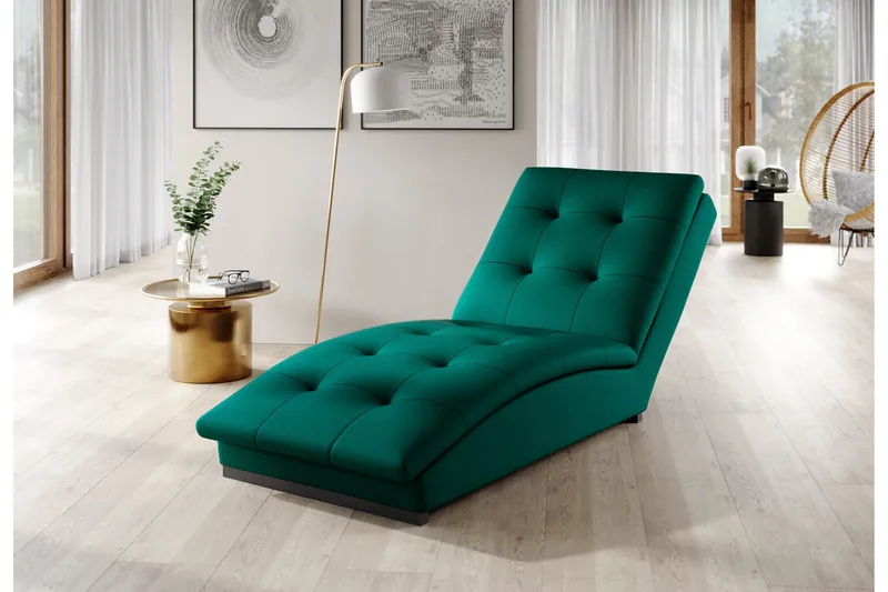 Manwi Schäslongfåtölj, Grön